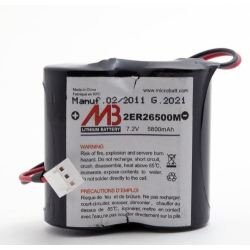Batterie batli06 7,2 v 5ah 5.8ah pil -s04 dp1000 dp8000 lithium atral daitem logisty visonic somfy - ECLATS DESTOCKAGE