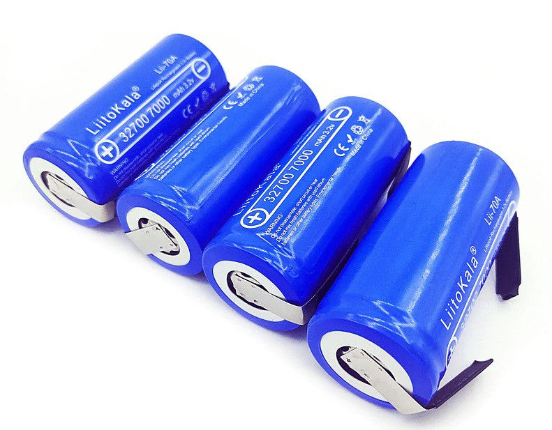 4 Batterie lithium rechargeable liitokala lames pré-soudées 3.2v 7000mah Lii-70A 32700 7a LiFePO4 35A décharge maximum 55A ECLATS DESTOCKAGE