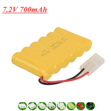 Batterie NiCD rechargeable 7.2v 700mah jouet Radiocommande robot Ni-CD AA 300mah 400mah 500mah ECLATS DESTOCKAGE