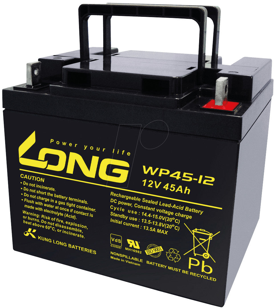 Batterie rechargeable 12v 45ah ultracell accumulateur ul-45-12 - ECLATS DESTOCKAGE