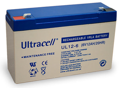 Batterie rechargeable 6v ul12 6 12ah accumulateur plomb accu gel solaire 12a 14a pile - ECLATS DESTOCKAGE