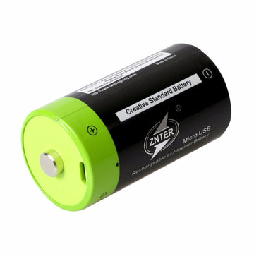 Batterie Rechargeable D lr20 ZNTER ZNT1-1-R S11 1.5v accumulateur 4000mAh USB lithium Polymère ECLATS DESTOCKAGE