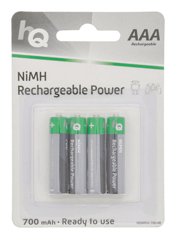 Batterie rechargeable nimh aaa lr03 1.2v 700mah (4 lr3/carte) hr3c/08ar accu pile sèche ni mh ECLATS DESTOCKAGE