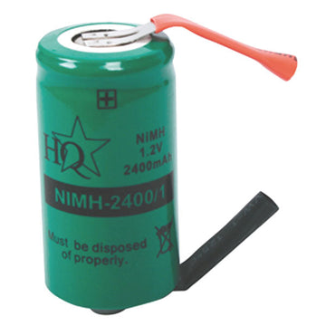 Batterie rechargeable nimh accu memoire nimh 2400/1 hq 1.2v 2400mah a souder ECLATS DESTOCKAGE