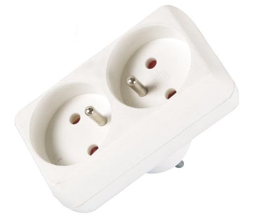 Biplite 16a 220v 2 fiches euro secteur doubleur multiprise electrique 2 entrees eb2eu netbp2 ECLATS DESTOCKAGE