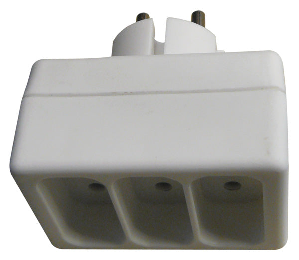 Bloc 3 prises euro 6a triplite secteur electrique 220v monophase multiprise 3219510145171 ECLATS DESTOCKAGE