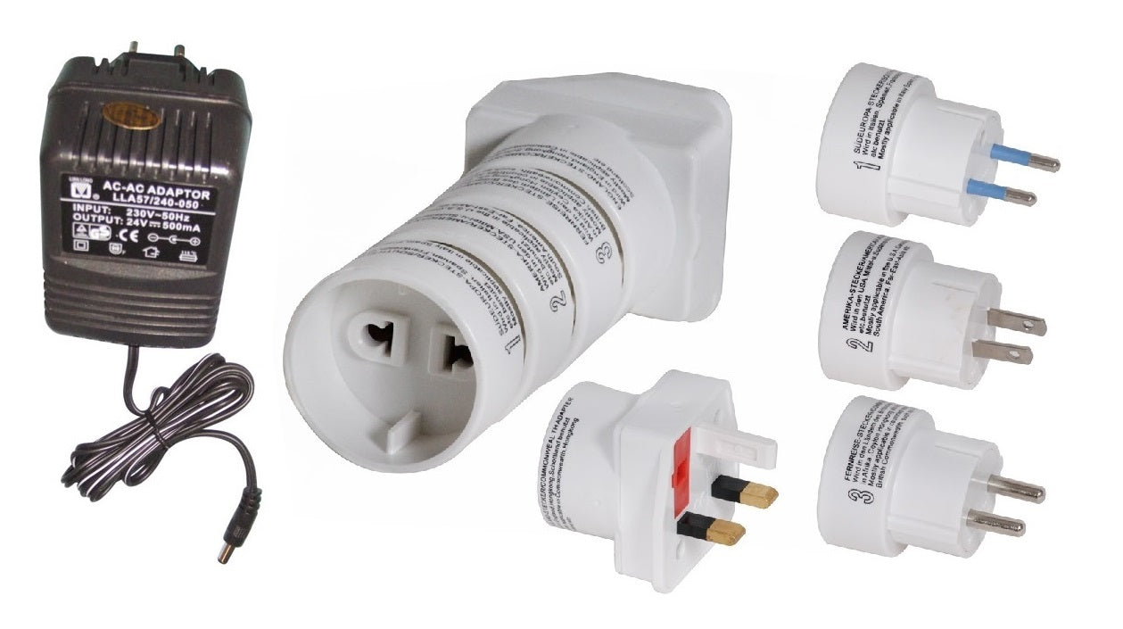Bloc d alimentation 24v à tension fixe dc 410mA 10w + 4 adaptateurs hn power - ECLATS DESTOCKAGE