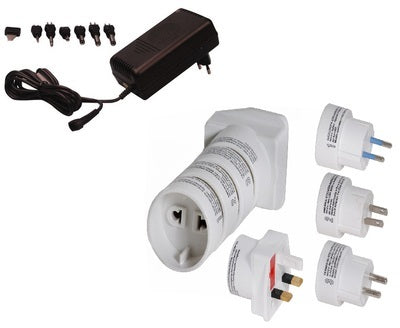 Bloc d alimentation + adaptateurs universel 3v 4.5v 6v 7.5v 9v 12v alim 220v 1.5a 2a 18w - ECLATS DESTOCKAGE