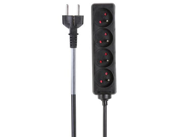 Bloc menager 4 prises 220v max 3500w 16a 1.5m câble 3g1.5 ho5vv-f  terre francaise eb4stb ECLATS DESTOCKAGE
