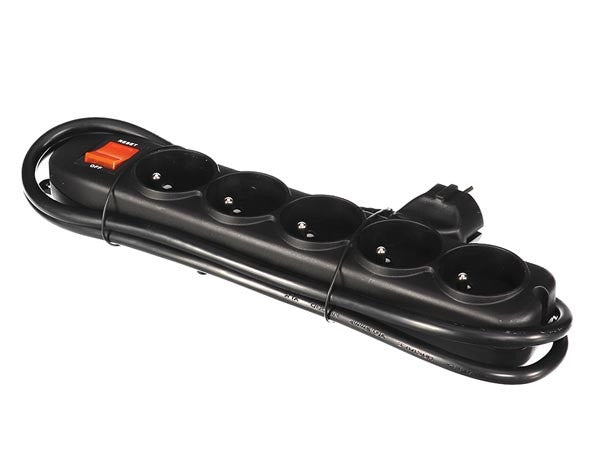 Bloc multiprise 5 prises avec interrupteur EWS5B - ECLATS DESTOCKAGE