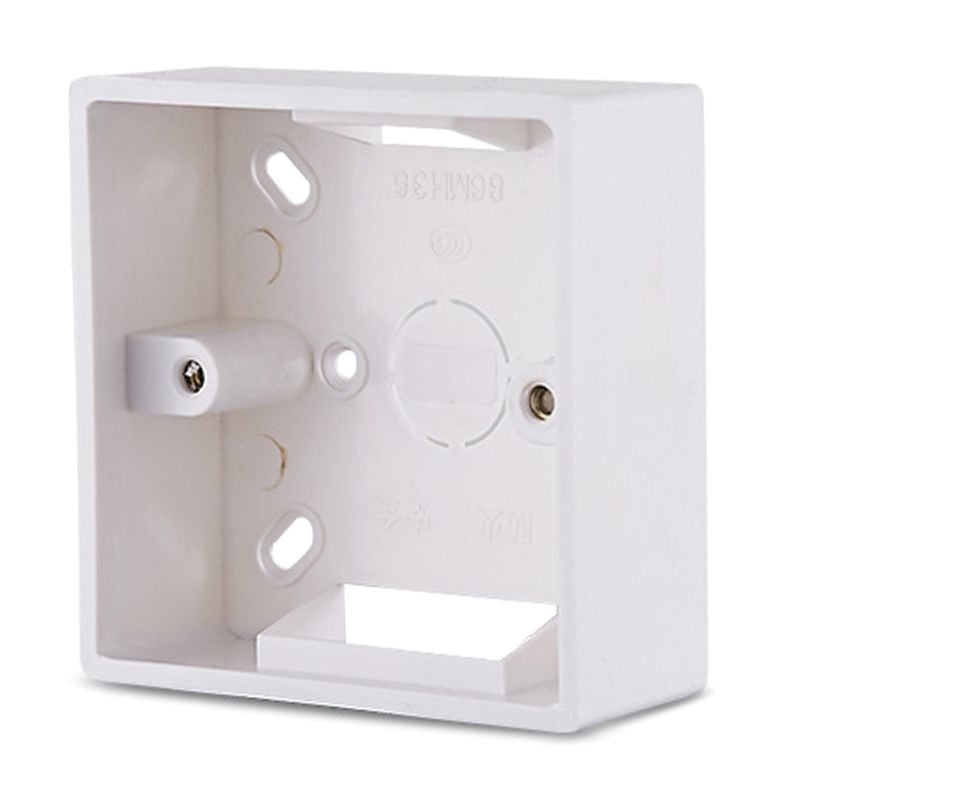 boite coffret montage mural apparent Cassette saillie pour interrupteur prise électrique 86 X 86mm PVC ECLATS DESTOCKAGE