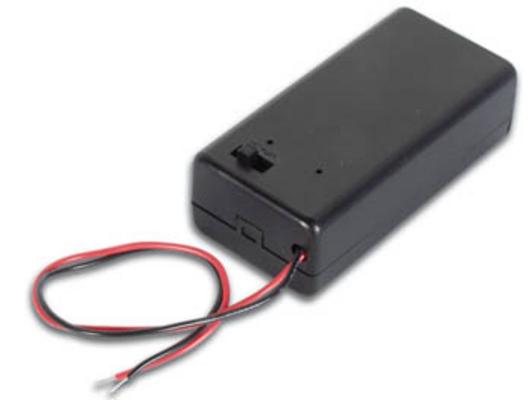 Boitier 9V 33x69x22mm pile inter batterie 1 9v 6lr61 coffret coffre 6f22 bh9vbs velleman - ECLATS DESTOCKAGE