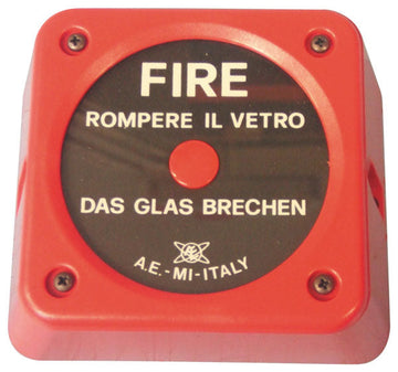Boitier a briser pvc pour centrale alarme incendie urgence detection ECLATS DESTOCKAGE