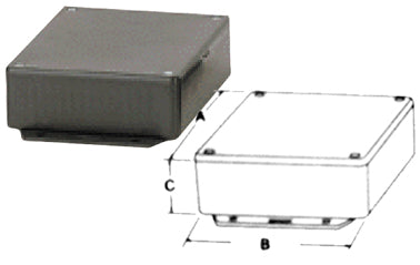 Boitier abs noir 150 x 80 x 46 mm coffre coffret boite plastique ha1591dfbk ECLATS DESTOCKAGE