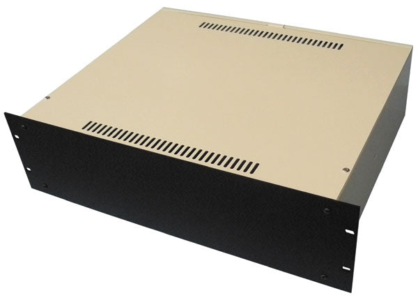 Boitier aluminium retex 3u  363 rack 19' facade noire monte sans poignees ECLATS DESTOCKAGE