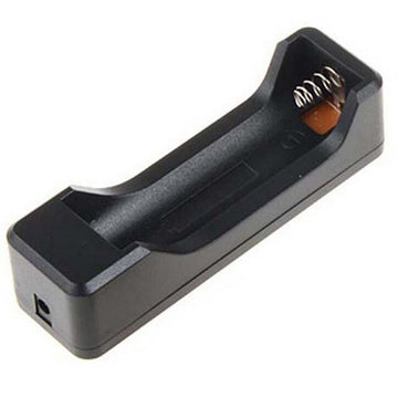 Boitier Bloc Coupleur Support de 1 Batterie Pile rechargeable 18650 3.7v pour chargeur 220v 4.2v dc 3.5mm - ECLATS DESTOCKAGE
