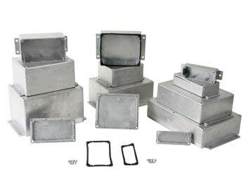 Boîtier étanche en aluminium coulé avec bride 140x100x75mm gbs29mf ECLATS DESTOCKAGE