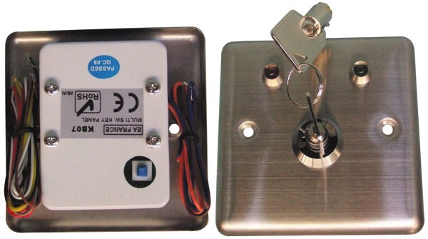 Boitier interrupteur commande serrure commutateur a 2 clefs marche arret coffret metal ECLATS DESTOCKAGE