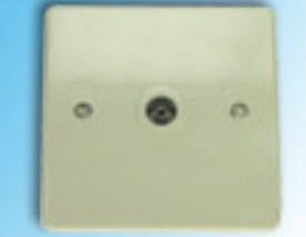 Boitier tv prise encastre tnt television socle television televiseur - ECLATS DESTOCKAGE
