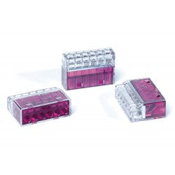 Borne connexion hellermann transparent 4 entrees cohecp-4 ECLATS DESTOCKAGE