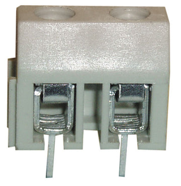 Bornier secteur a vis 2 plots borne 2 poles au pas de 7.5mm screwl02 velleman - ECLATS DESTOCKAGE