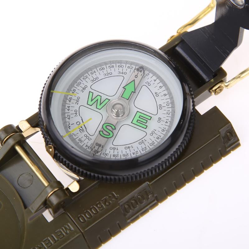 Boussole pliable double reperage precision look militaire marqueur de cap loupe hq-cp10 ECLATS DESTOCKAGE