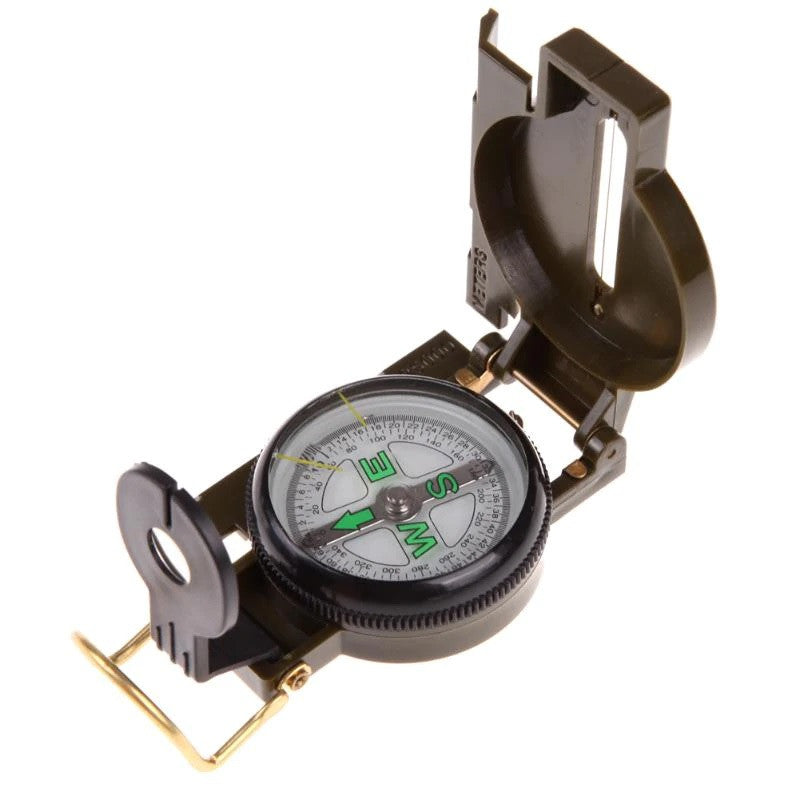 Boussole pliable precision visee look militaire double reperage marqueur de cap loupe hq-cp10 ECLATS DESTOCKAGE