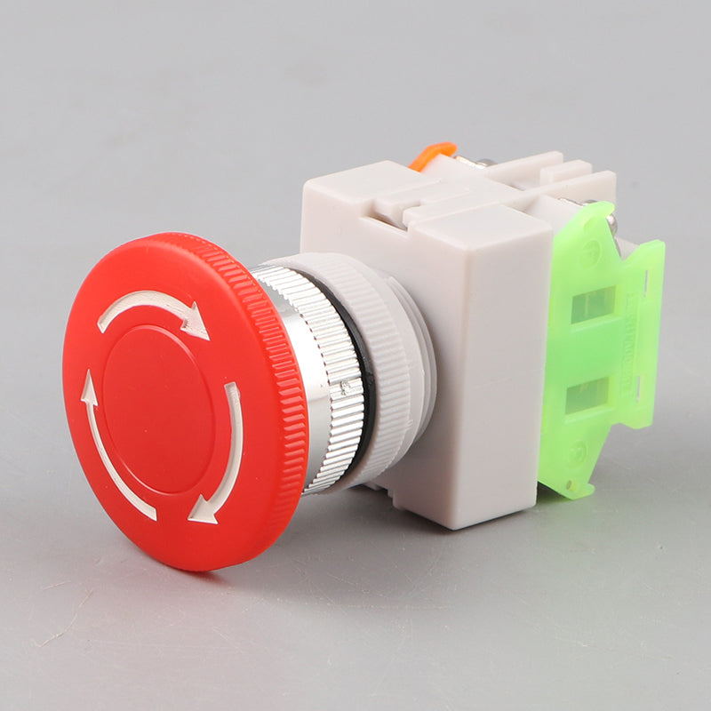 Bouton arrêt d’urgence no nf coup de poing 22mm bpr22 pour boit1 securite anti agression lay37-11zs - ECLATS DESTOCKAGE