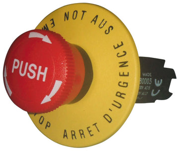 Bouton d’arrêt d’urgence no nf alarme coup de poing diamètre 24 mm anti panique systeme de securite - ECLATS DESTOCKAGE