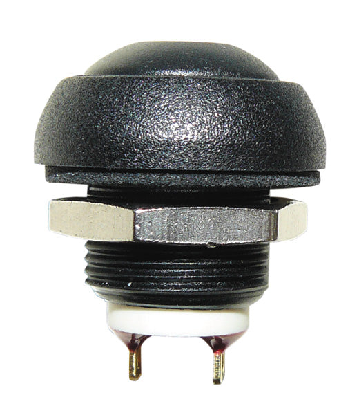 Bouton poussoir electrique unipolaire etanche ip67 noir apem no ISR3SAD200 coapisr3sad200 - ECLATS DESTOCKAGE