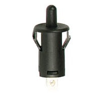 Bouton poussoir encastrable rond contact contact autoprotection no noir 2a 250v r1858c ECLATS DESTOCKAGE