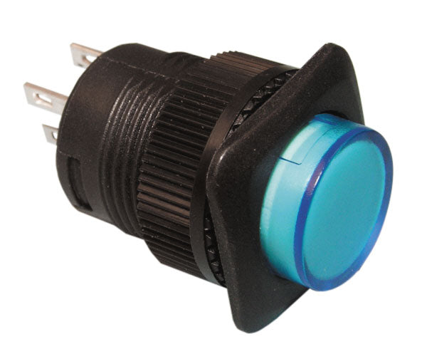 Bouton poussoir interrupteur off on led bleue r1394a/b 1a 250v/3a 125v 220v 230v velleman ECLATS DESTOCKAGE