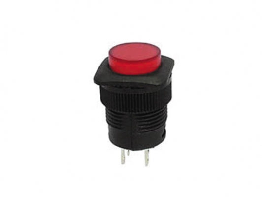 Bouton poussoir off on avec led rouge resistance contact dielectrique r1394a isolement eclairage ECLATS DESTOCKAGE