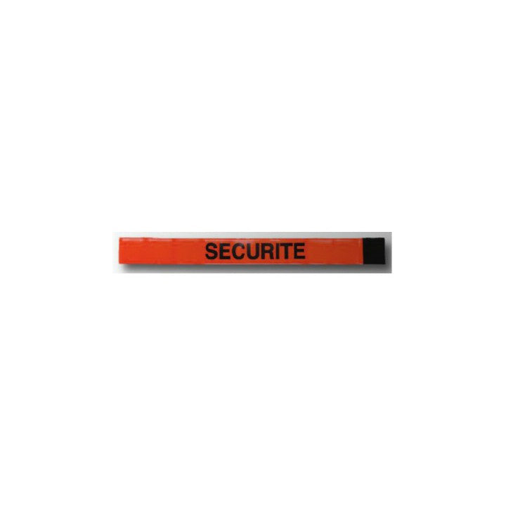 Brassard securite orange fluo velcro d4101 en471 routiere haute visibilite protection bras