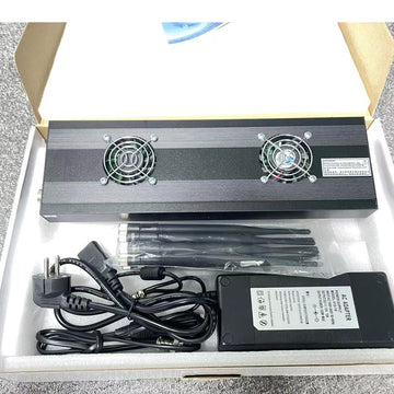Brouilleur 220V bloqueur signal 8 antennes GSM 2G 3G 4G Wifi 2.4GHz GPS DCS CDMA ECLATS DESTOCKAGE