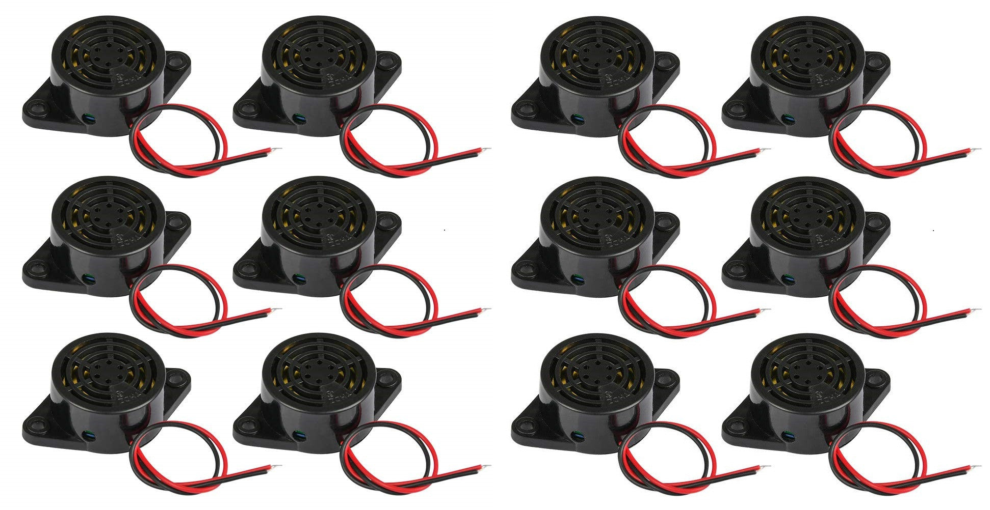 12 Buzzer 24v 90db dispositif sonore sirene 24vcc alarme bip sfm-27 3v 4.5v 6v 9v 12v ECLATS DESTOCKAGE