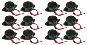 12 Buzzer 24v 90db dispositif sonore sirene 24vcc alarme bip sfm-27 3v 4.5v 6v 9v 12v ECLATS DESTOCKAGE