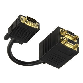 Cable 15cm plaque or repartiteur vga male vers  2 x vga femelle cable-560 VGCP59120B02 ECLATS DESTOCKAGE