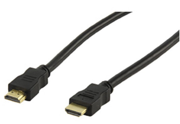 Cable 1.5m hdmi mâle vers hdmi dore mâle cable 557/1.5 plaque or cordon video haute definition ECLATS DESTOCKAGE