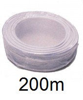 Cable 4x0,22 2x0,5 souple blinde blanc ø4.5mm (200m) fil 4x0,22 2x0,75 ecran cablage telephone ECLATS DESTOCKAGE