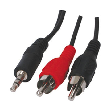 Cable 5m audio video fiche jack 3.5mm stereo mâle vers 2 rca mâle konig cable-458/5 ECLATS DESTOCKAGE