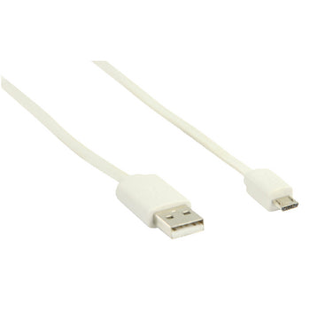 câble adaptateur USB 2.0 A Mâle cordon Micro B Mâle 1m blanc samsung galaxy s7  Edge vlmp60410w ECLATS DESTOCKAGE