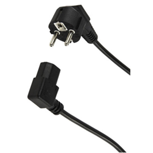 Cable alimentation electrique 2m avec fiche coudee vde euro cable 706 ECLATS DESTOCKAGE