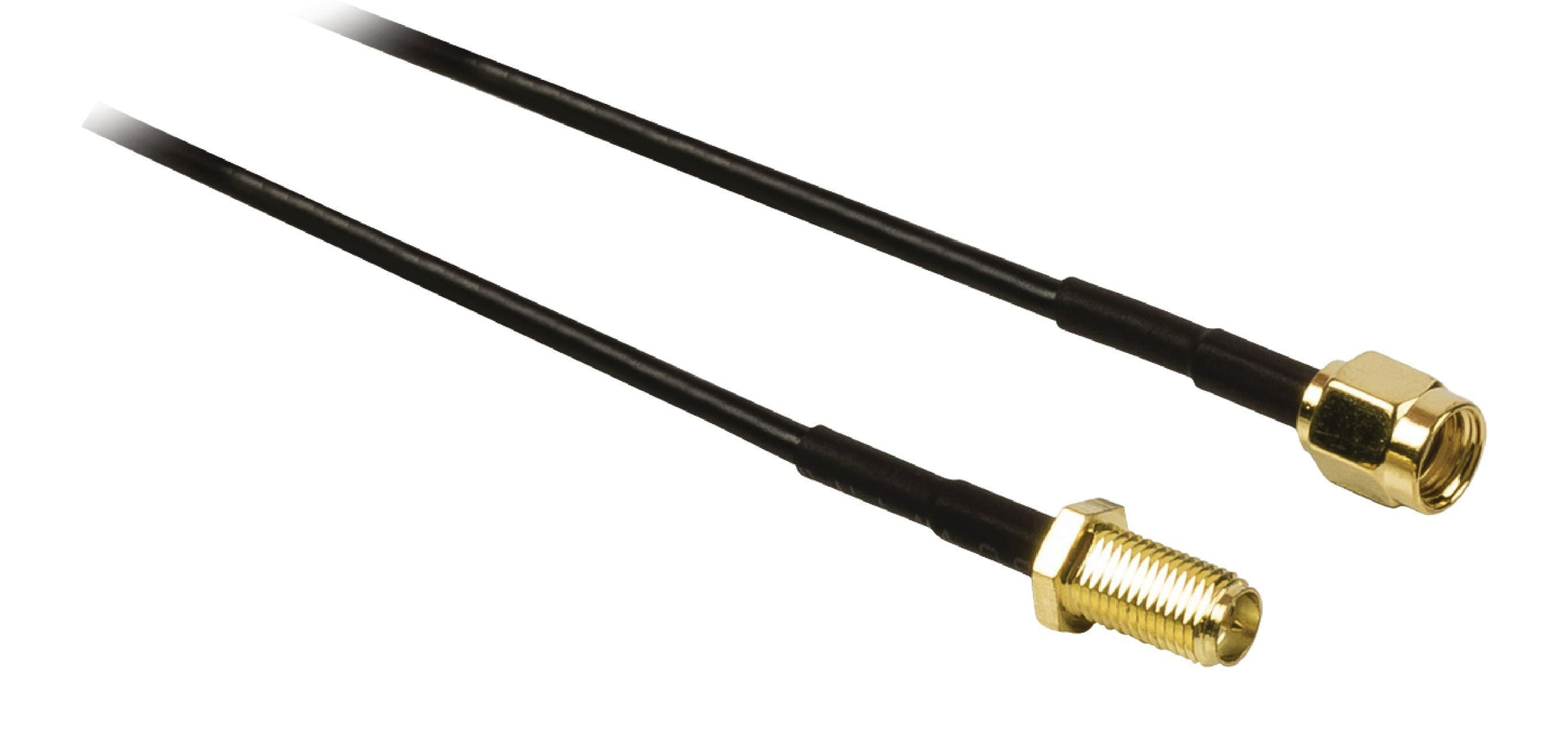 Cable antenne SMA inversion de polarite a connecteur RP SMA male vers RP SMA femelle 3m noir ECLATS DESTOCKAGE