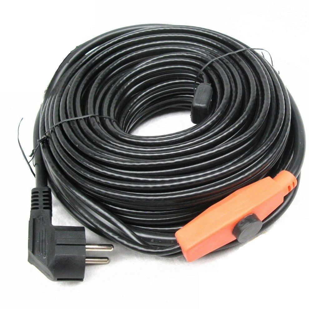 Cable antigel 24m thermostat cordon electrique chauffant shpt-24m anti gel canalisation ECLATS DESTOCKAGE