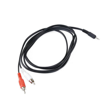 Cable audio jack 3.5mm stereo vers 2 rca mâle 10m cordon konig cable-458/10 ECLATS DESTOCKAGE