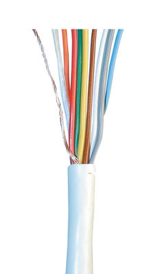 Cable blindé 4 paires 8x0.22 souple blanc ø4.5mm (le mètre) fil 8x0,22 ecran cablage alarme - ECLATS DESTOCKAGE