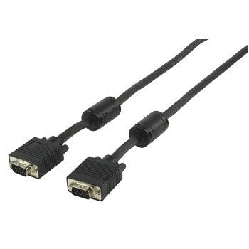 Cable blinde vga s-vga male double blindage moniteur multimedia video 15m cable-177-15 ECLATS DESTOCKAGE