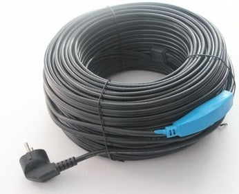 Cable chauffant antigel 12m cordon anti gel canalisation tuyau eau avec thermostat electrique ECLATS DESTOCKAGE