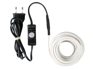 Cable chauffant electrique cordon anti gel 12m 120-0t antigel canalisation tuyau eau avec thermostat ECLATS DESTOCKAGE